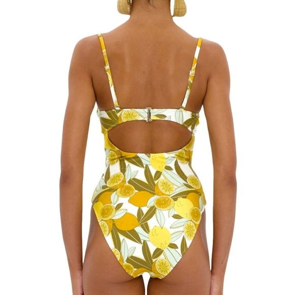Andrea Iyamah Sari Lemon Print One Piece - Picture 4 of 14
